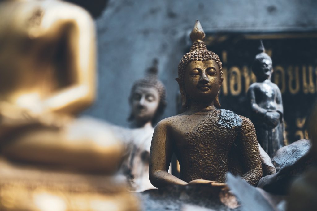 buddha, statue, temple