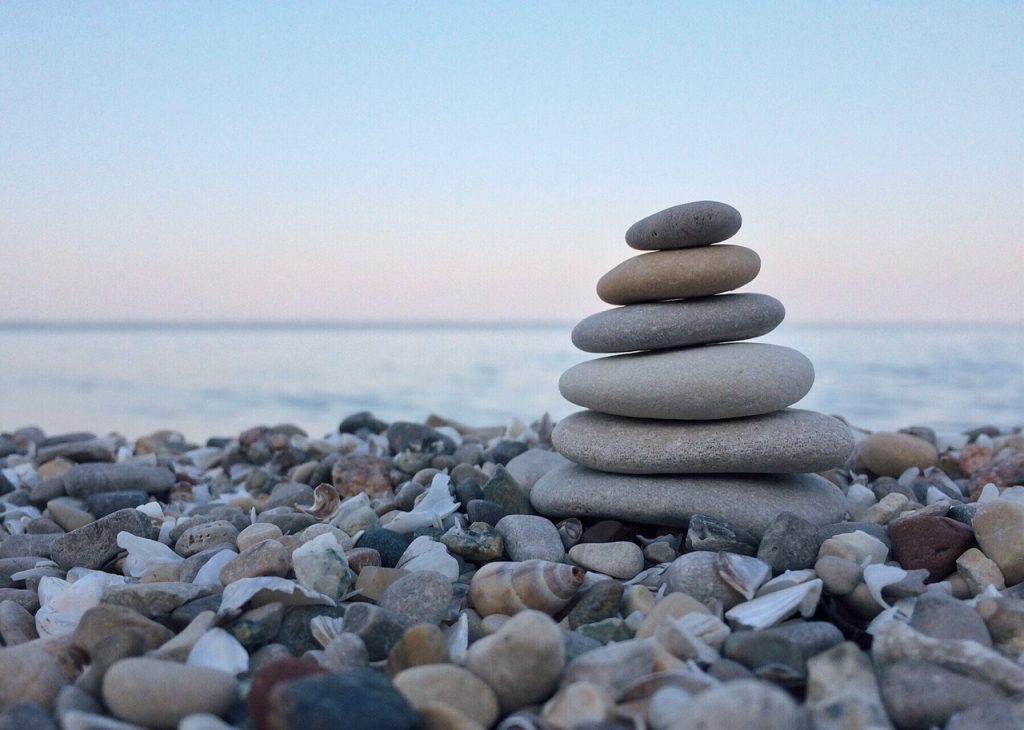 rock, balance, nature
