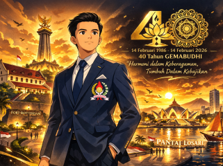 Ilustrasi Ketua Gemabudhi Sulsel, ENrique Justine Sun., S.Kom