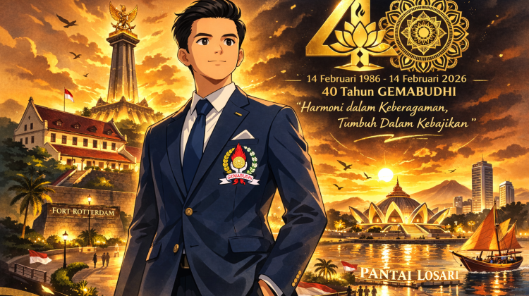 Ilustrasi Ketua Gemabudhi Sulsel, ENrique Justine Sun., S.Kom