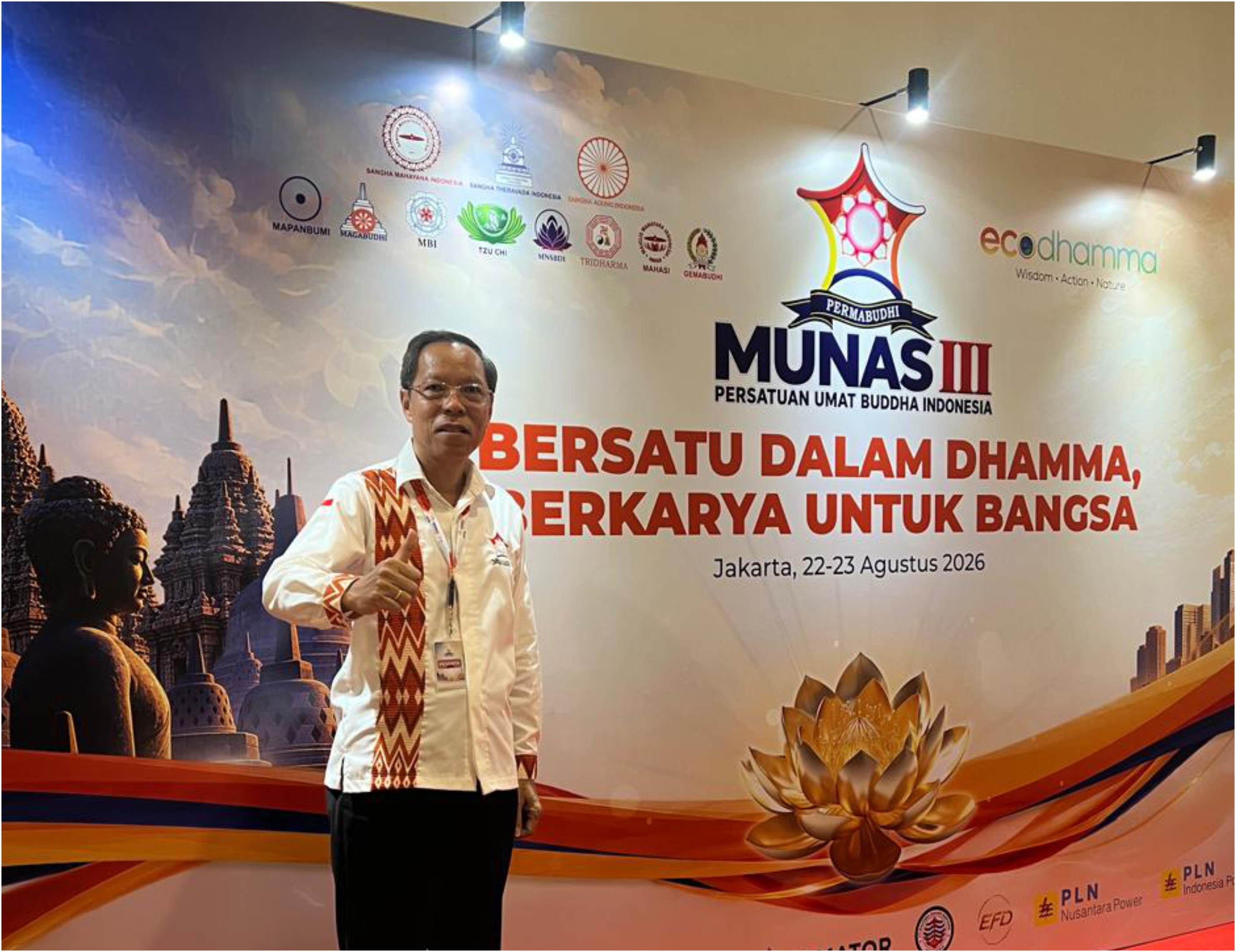 Ketua PERMABUDHI Sulsel, Dr. Ir. Yonggris., M.M.