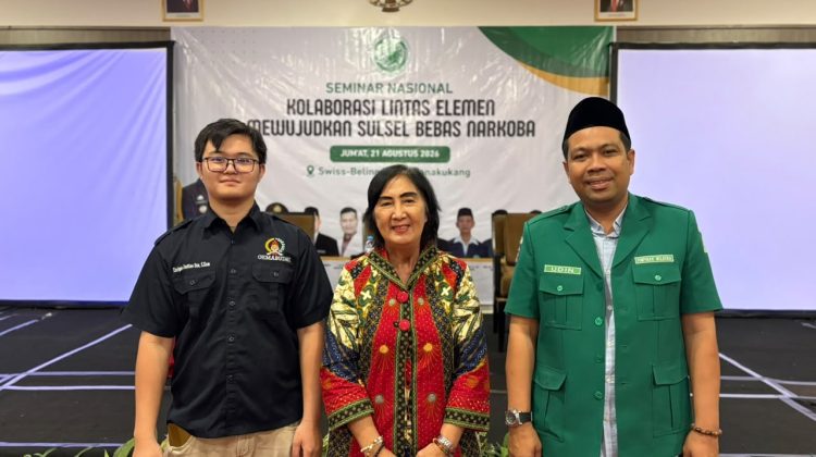 Ketua Gemabudhi Sulsel (Kiri), Koordinator LKHUB-Sulsel (Tengah) dan GP Ansor Sulsel (Kanan).