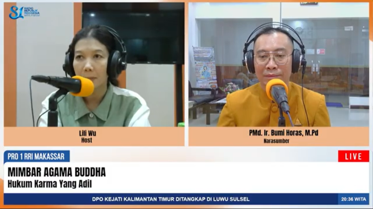 Mimbar Agama Buddha RRI Bahas Hukum Karma yang Adil