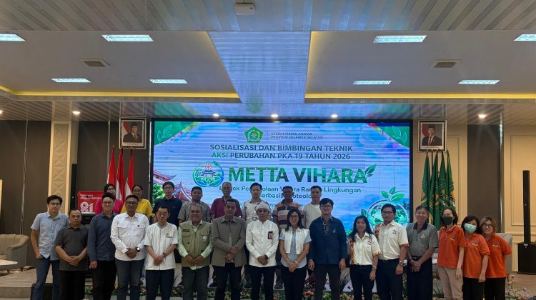 Pembimas Buddha Sulsel Luncurkan METTA VIHARA, PERMABUDHI Sulsel Dukung Vihara Ramah Lingkungan